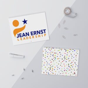 blank wall calendar — customizable 2 page spiral wall planner (business logo ready)