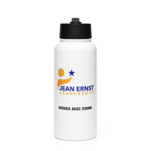 stainless steel water bottle with a straw lid
